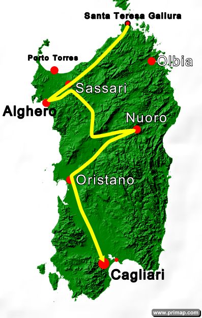 Route Sardinia