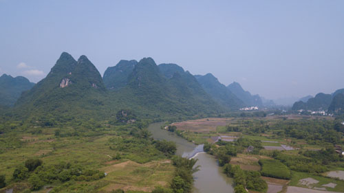 Yulong river aerial