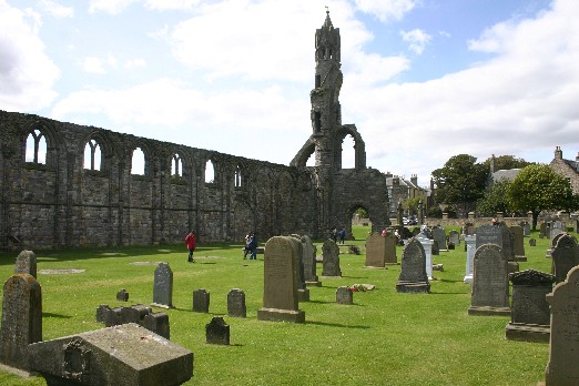 Ruins of St Andrews' cathedral