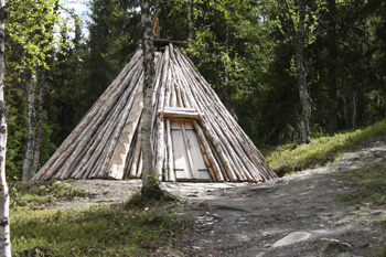 Samische hut in Fatmomakke
