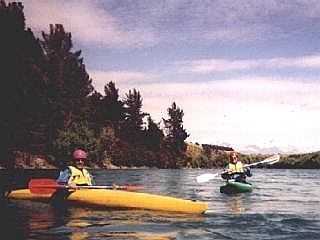 Kayak op de Clutha River