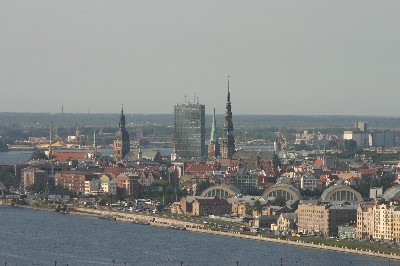 Uitzicht op oude stad vanaf TV-toren