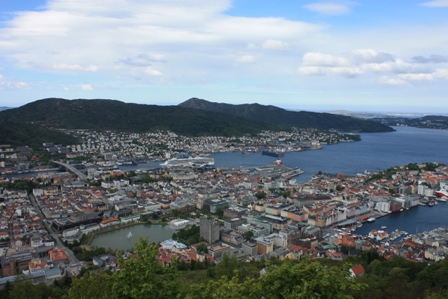 Uitzicht vanaf Fløyen