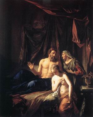 Sarah presenteert Hagar aan Abraham - Staatsgallerie Schleisheim
