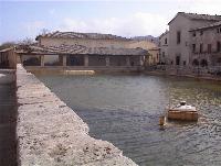 Oude thermale bad van Bagno Vignoni