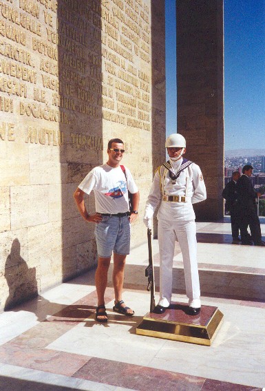 Guard at Ataturk mausoleum